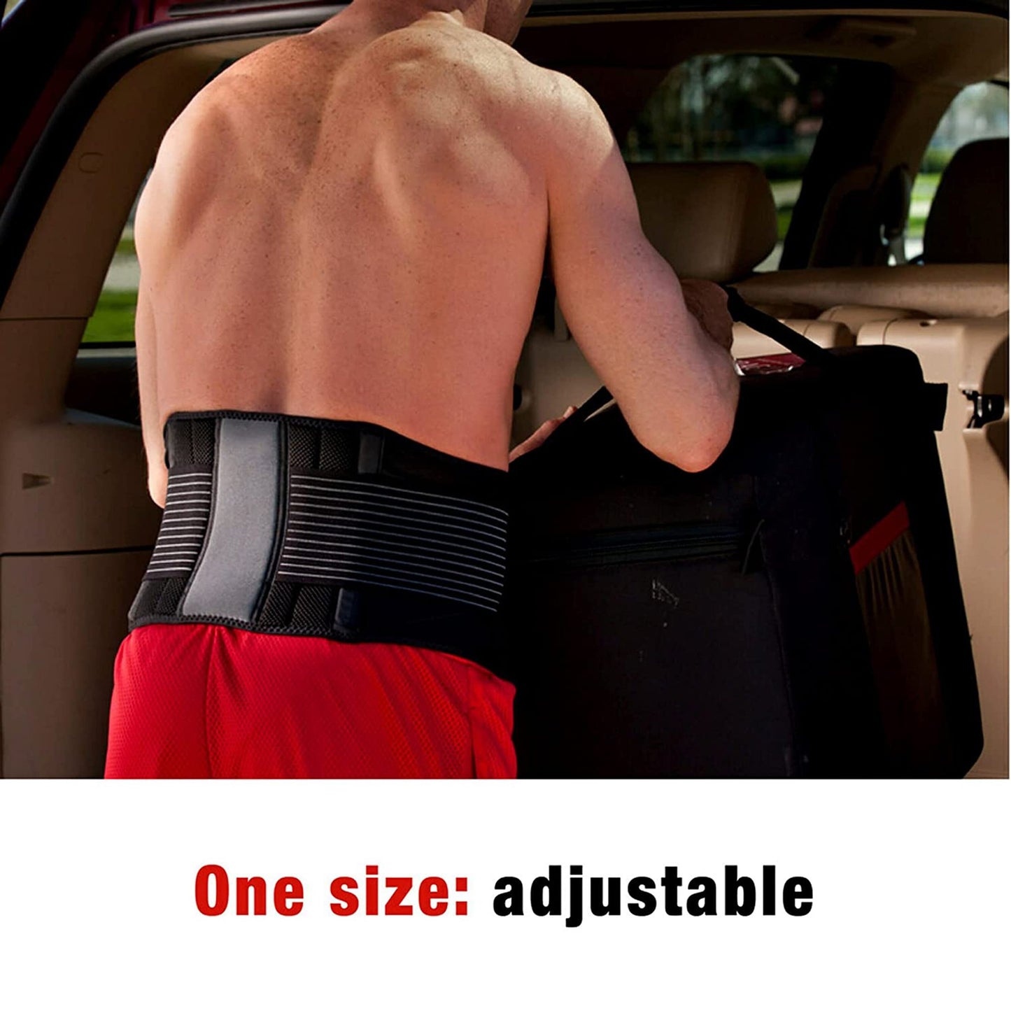 Ace™ Back Support One Size Fits Most Hook and Loop Closure Up to 48 Inch Waist Circumference Adult (1084238_BX)