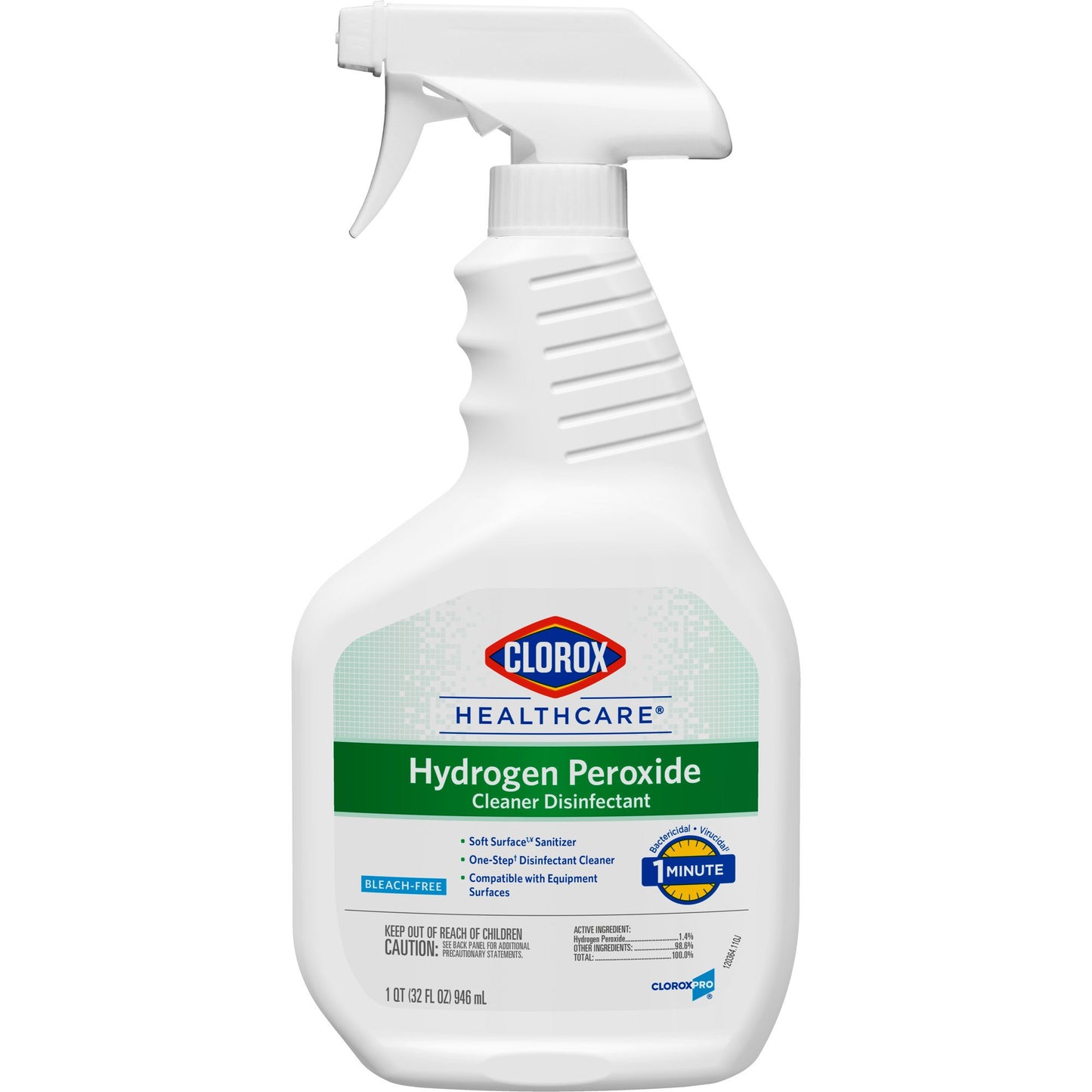 Clorox Healthcare® Surface Disinfectant Cleaner Peroxide Based Trigger Spray Liquid 32 oz. Bottle Unscented NonSterile (800195_CS)
