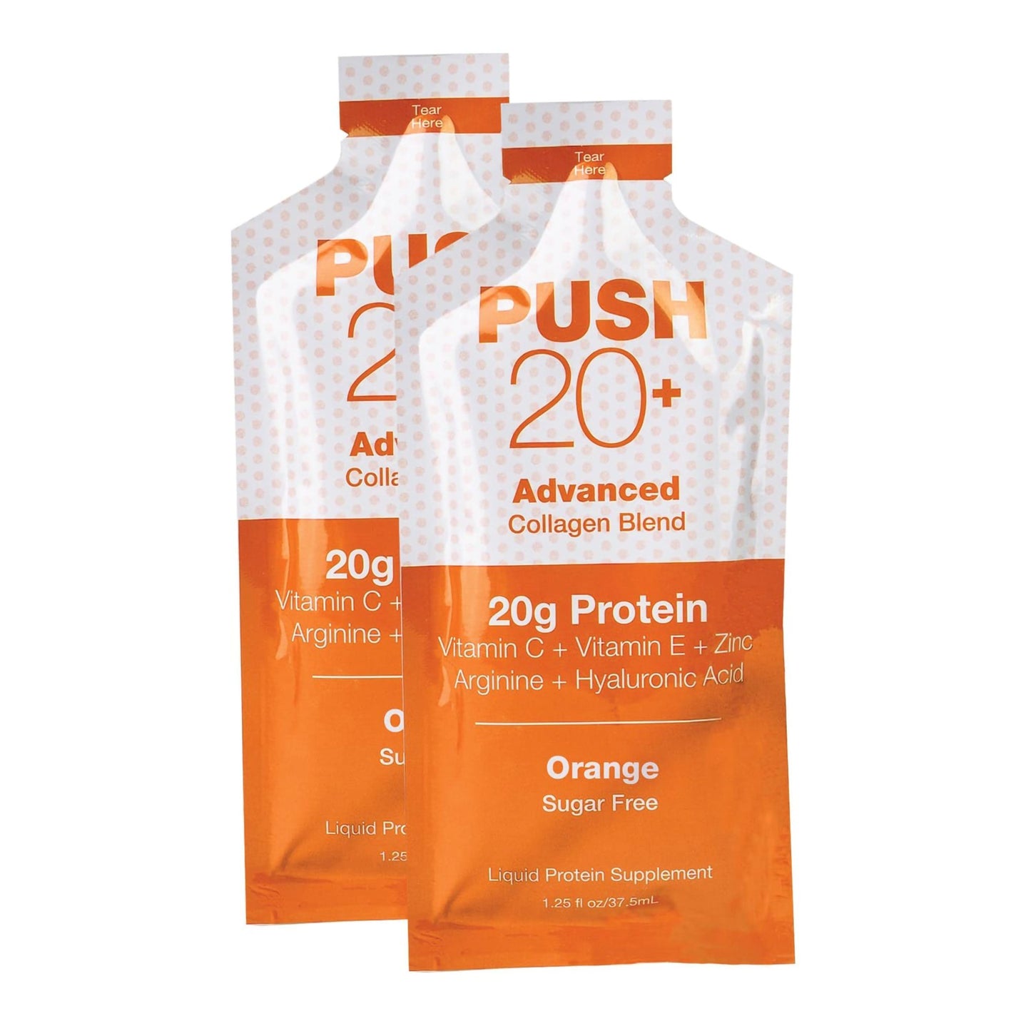 PUSH 20+ Oral Supplement Orange Flavor Liquid 1.25 oz. Individual Packet (1253683_CS)