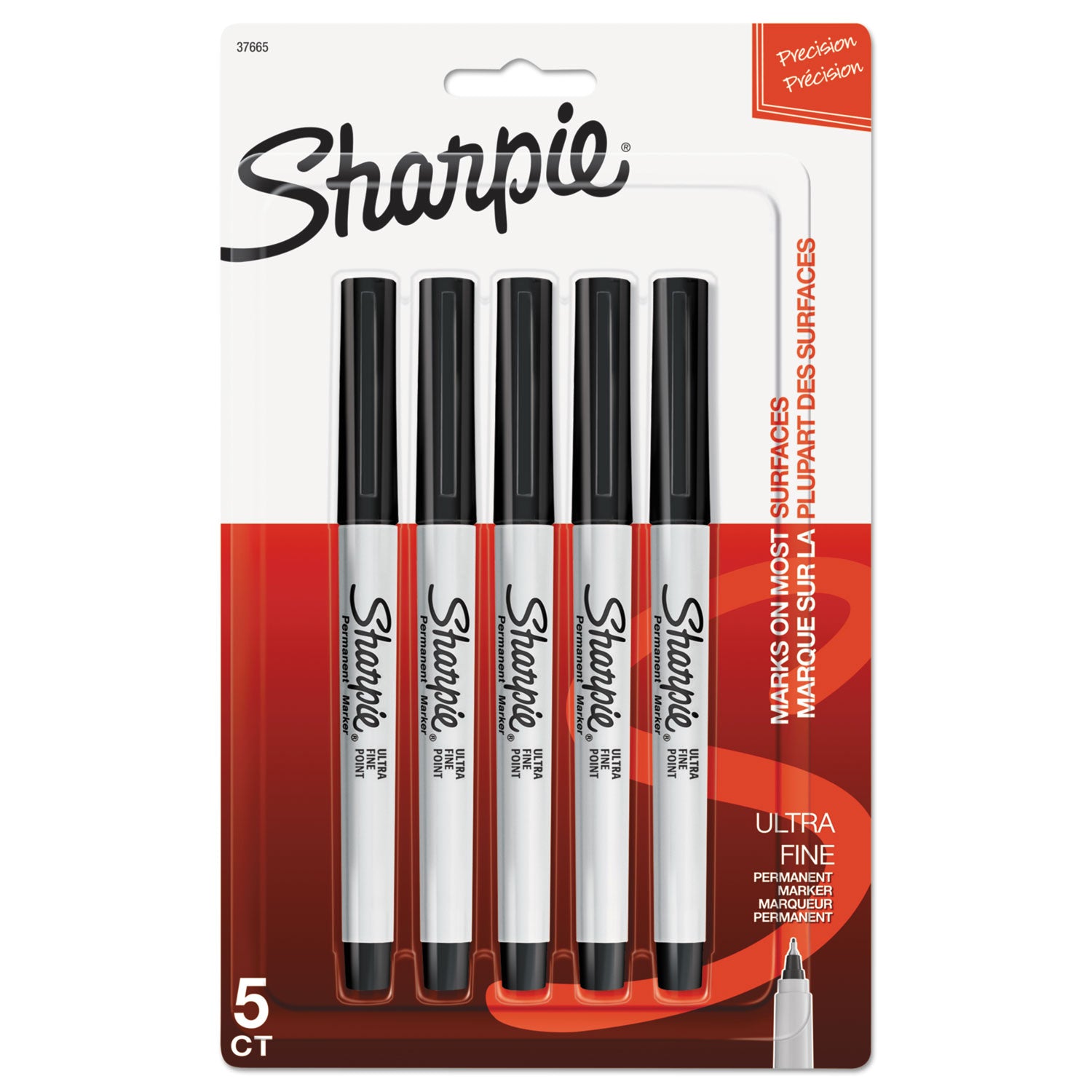 Medical Sharpie Sharpie® Ultra Fine Tip Permanent Marker, Ultra-Fine Needle Tip, Black ...