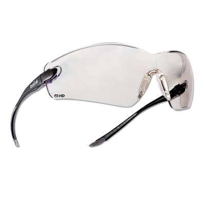 Bolle Cobra Series Safety Glasses, HD Lens, Black/Gray Frame (286-40040)