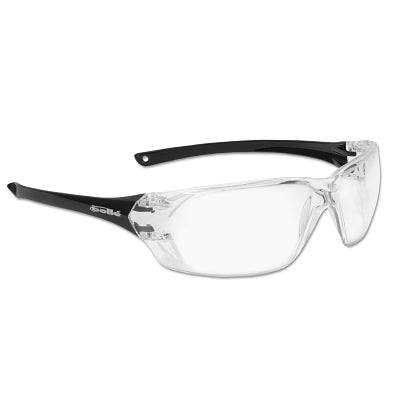 Bolle Prism Series Safety Glasses, Clear Lens, Anti-Fog, Anti-Scratch, Black Frame (286-40057)