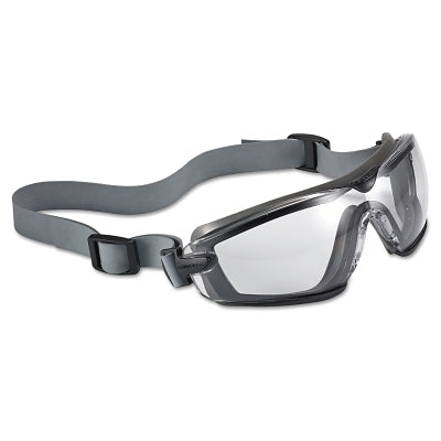 Bolle Cobra TPR Sealed Safety Goggles, Clear Poly, Neoprene Strap, Smoke/Gray Frame (286-40246)