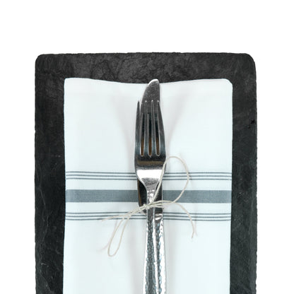 Arkwright Home® Mariposa Bistro NaPackin 18x22 Gray, Stripe, 120/Case (BISTRO-GY-CS)