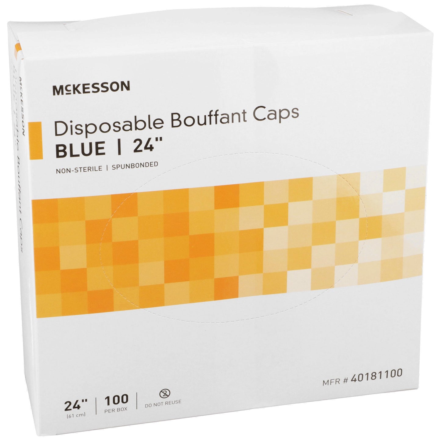 McKesson Bouffant Cap Blue Elastic Closure (237329_CS)