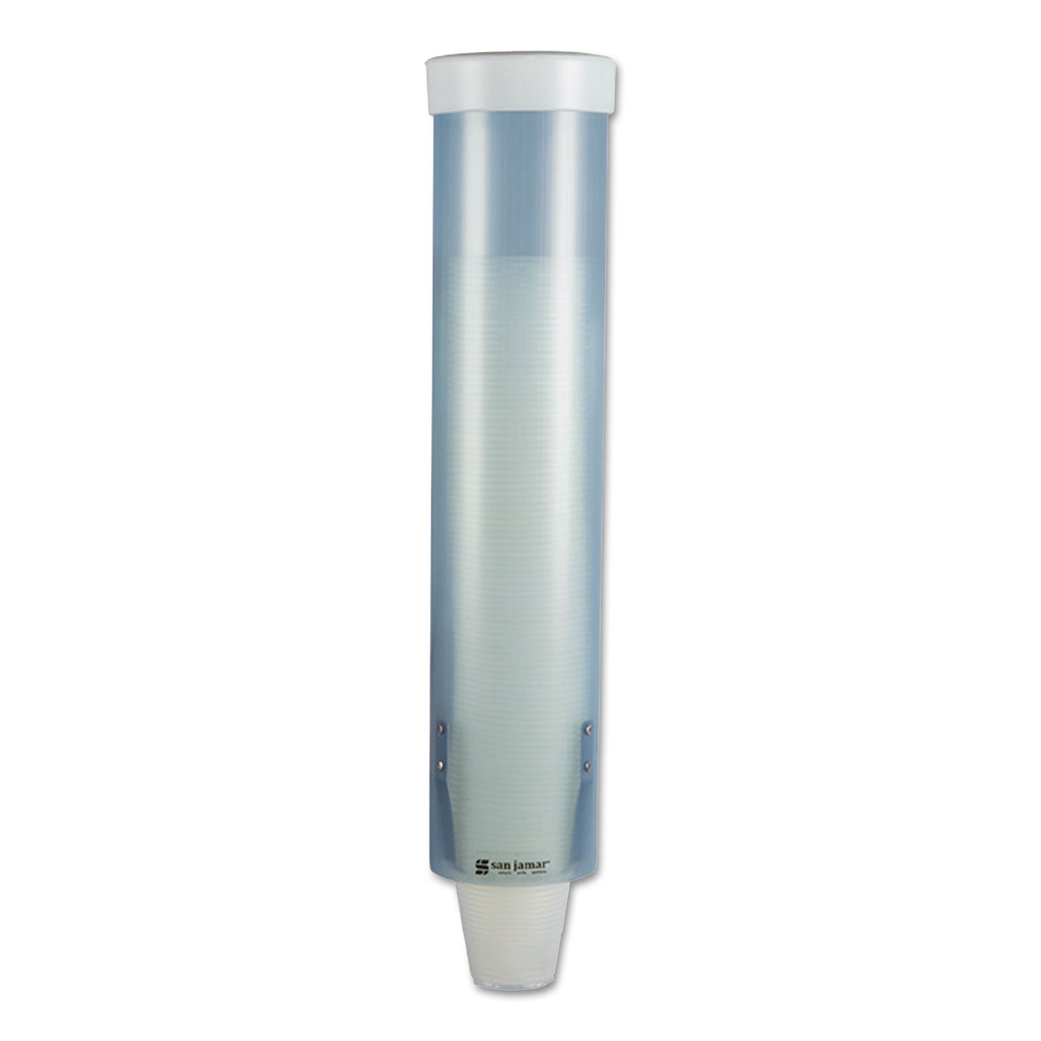 san-jamar-adjustable-frosted-water-cup-dispenser-num-sjmc3165fbl_1