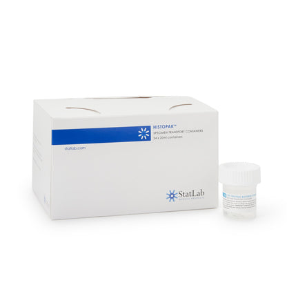 StatClick™ Prefilled Formalin Container 10 mL Fill in 20 mL (0.67 oz.) Screw Cap Warning Label NonSterile (1002261_CS)
