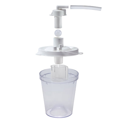 Vacu-Aide® QSU Suction Canister Kit 800 mL Float Valve Shut-Off Lid (829961_EA)