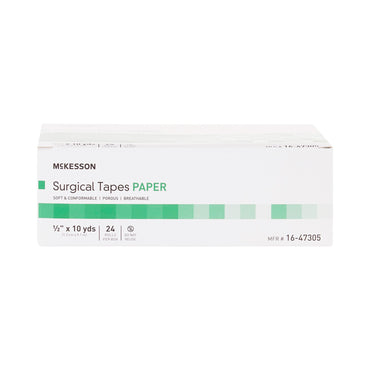 McKesson Medical Tape White 1/2 Inch X 10 Yard Paper NonSterile (455530_CS)