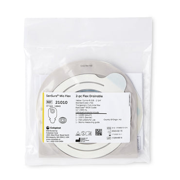 SenSura® Mio Ostomy Pouch Two-Piece System Maxi Length Flat, Trim to Fit 3/8 to 2-3/4 Inch Stoma Drainable (1006226_BX)