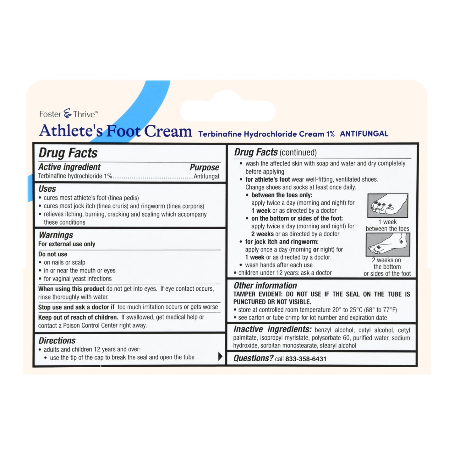 Foster & Thrive™ Antifungal 1% Strength Cream 1 oz. Tube (1239001_EA)