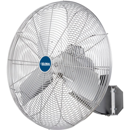 Global Industrial 24" Washdown Wall Mount Fan, 1 Speed, 7200 CFM, 1/4 HP, Single Phase (WB293018)