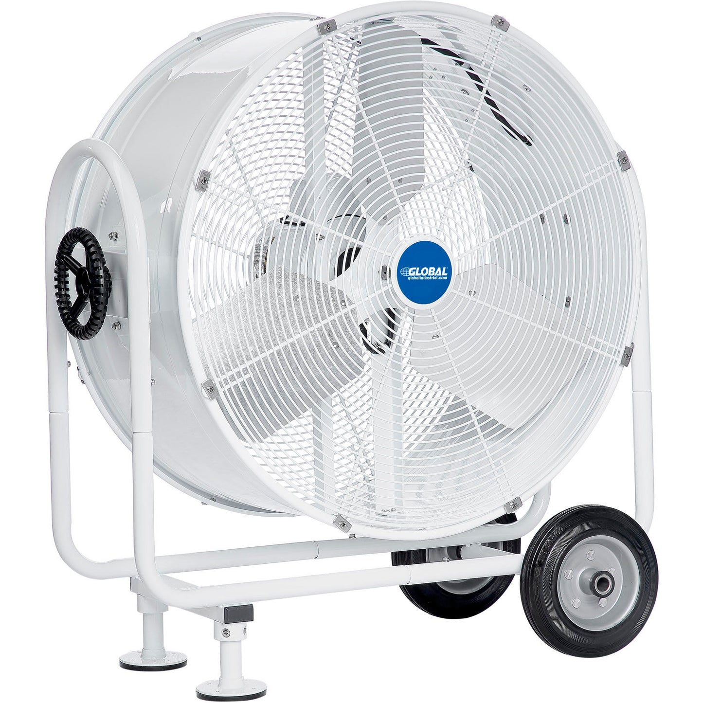 Global Industrial 24" Outdoor Rated Mobile Tilt Drum Blower Fan, 2 Speed, 5,800 CFM, 1/4 HP (WB293030)
