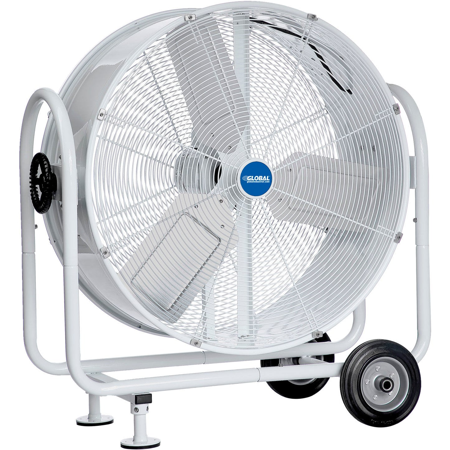 Global Industrial 30" Outdoor Rated Mobile Tilt Drum Blower Fan, 2 Speed, 6,890 CFM, 1/3 HP (WB293031)