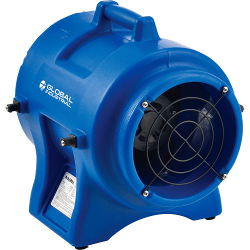 Global Industrial 8" Confined Space Blower Fan, Rotomold Plastic, 1 Speed, 1000 CFM, 1/3 HP (WB293034)