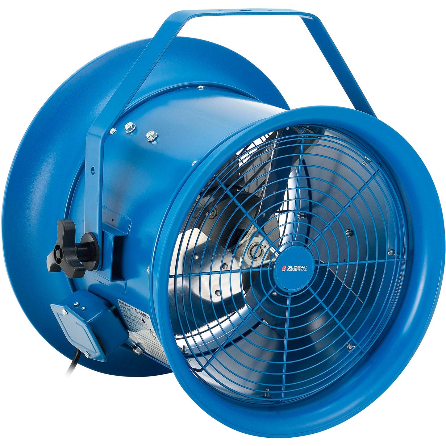 Global Industrial 14" High Velocity Drum Fan w/ Yoke Mount, 6,800 CFM, 1/3 HP (WB293092)