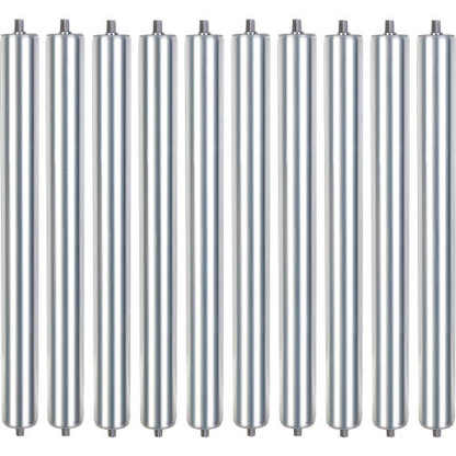 Global Industrial 21" Replacement Roller, 1.9" Dia., Galvanized Steel, Pack of 10 (WB293180)