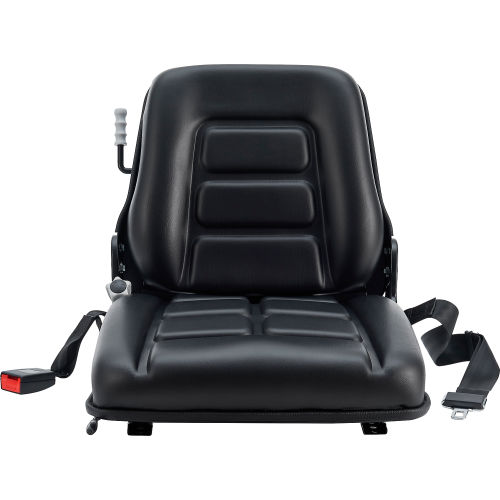 Global Industrial Universal Adjustable Forklift Seat with Suspension, Black (WB293275)