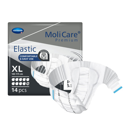 MoliCare® Premium Elastic 10D Unisex Adult Incontinence Brief X-Large Disposable Heavy Absorbency (1153088_PK)