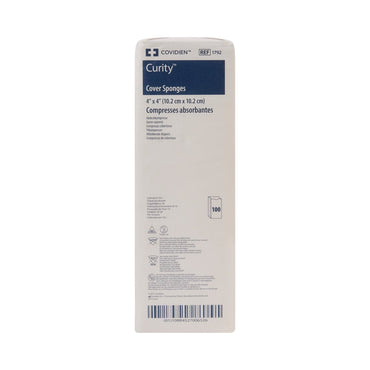 Curity™ Cellulose Filled Nonwoven Sponge 4 X 4 Inch 4-Ply NonSterile 100 per Pack (9957_CS)