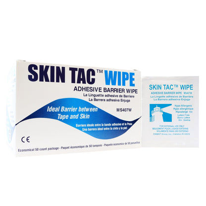 Skin Tac™ Skin Barrier Wipe 78 to 82% Strength Isopropyl Alcohol Individual Packet NonSterile (698908_BX)