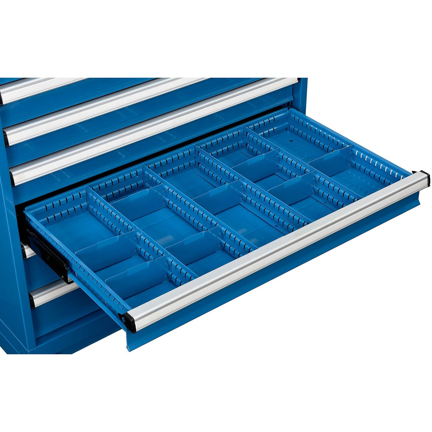 Global Industrial Divider Kit for 4"H Drawer of Modular Drawer Cabinet 36"W x 24"D, Blue (WB298453)