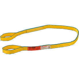 Global Industrial Poly Web Sling, HD, Eye&Eye w/ Durable Edge, 8Ft L-6400/5000/12800 Lbs Cap (WB298507)