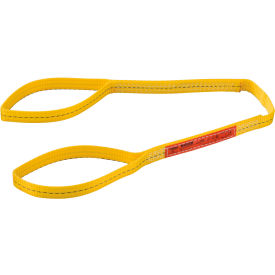 Global Industrial Poly Web Sling, Light Duty, Eye&Eye 4 Ft L x 1 In W-1200/950/2400 Lbs Cap (WB298509)