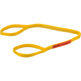Global Industrial Poly Web Sling, Light Duty, Eye&Eye 4 Ft L x 1 In W-1600/1280/3200 Lbs Cap (WB298513)