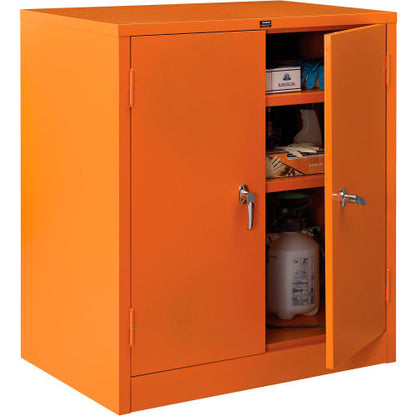Global Industrial Emergency Preparedness Cabinet, Counter Height, 36"Wx24"Dx42"H, Orange (WB298681)
