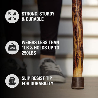 Brazos™ Walking Stick Wood 55 Inch Height Safari (1229023_EA)