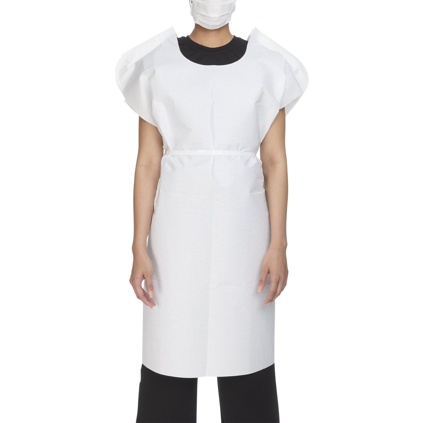 McKesson Patient Exam Gown One Size Fits Most White Disposable (146461_CS)