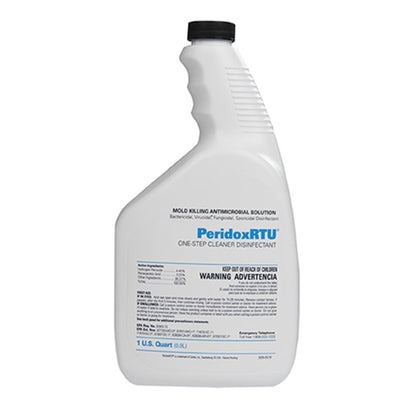 PeridoxRTU™ Surface Disinfectant Cleaner Peroxide Based Manual Pour Liquid 32 oz. Bottle Vinegar Scent NonSterile (1100892_CS)