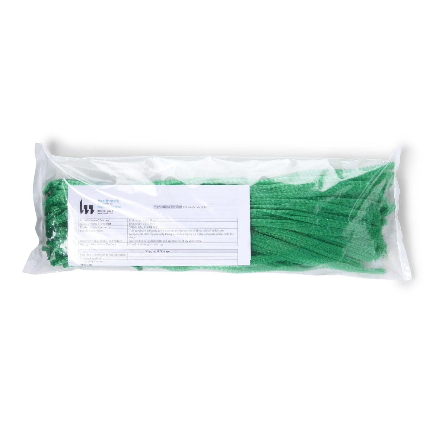 Valvesafe™ Valve Bag Plastic Mesh, Green (999376_PK)