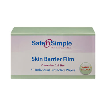 Safe N Simple™ Skin Barrier Wipe 43% / 20% Strength Isopropyl Alcohol / Butyl Ester of PVM/MA Copolymer Individual Packet NonSterile (895485_EA)