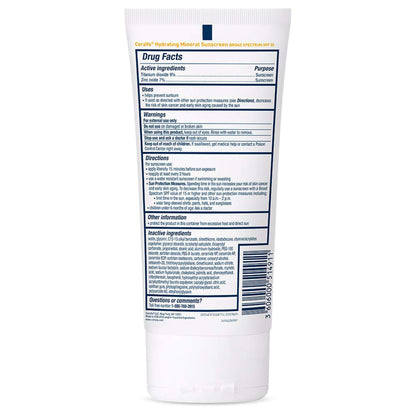 CeraVe® Hydrating Mineral Sunscreen Sunscreen SPF 50 Lotion 5 oz. Tube (1253473_EA)