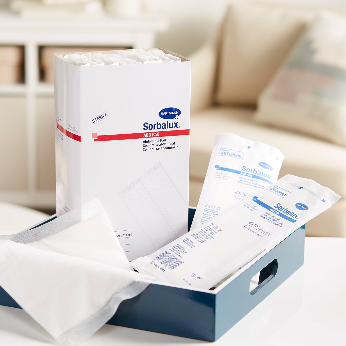 Sorbalux® ABD Abdominal Pad 8 X 10 Inch 1-Ply Sterile 1 per Pouch (625308_EA)