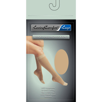 Loving Comfort® Compression Stocking Knee High 2X-Large Black Closed Toe (774489_PR)