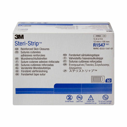 Steri-Strip™ Skin Closure Strip 1/2 X 4 Inch Nonwoven Material Reinforced Strip White (5785_BX)