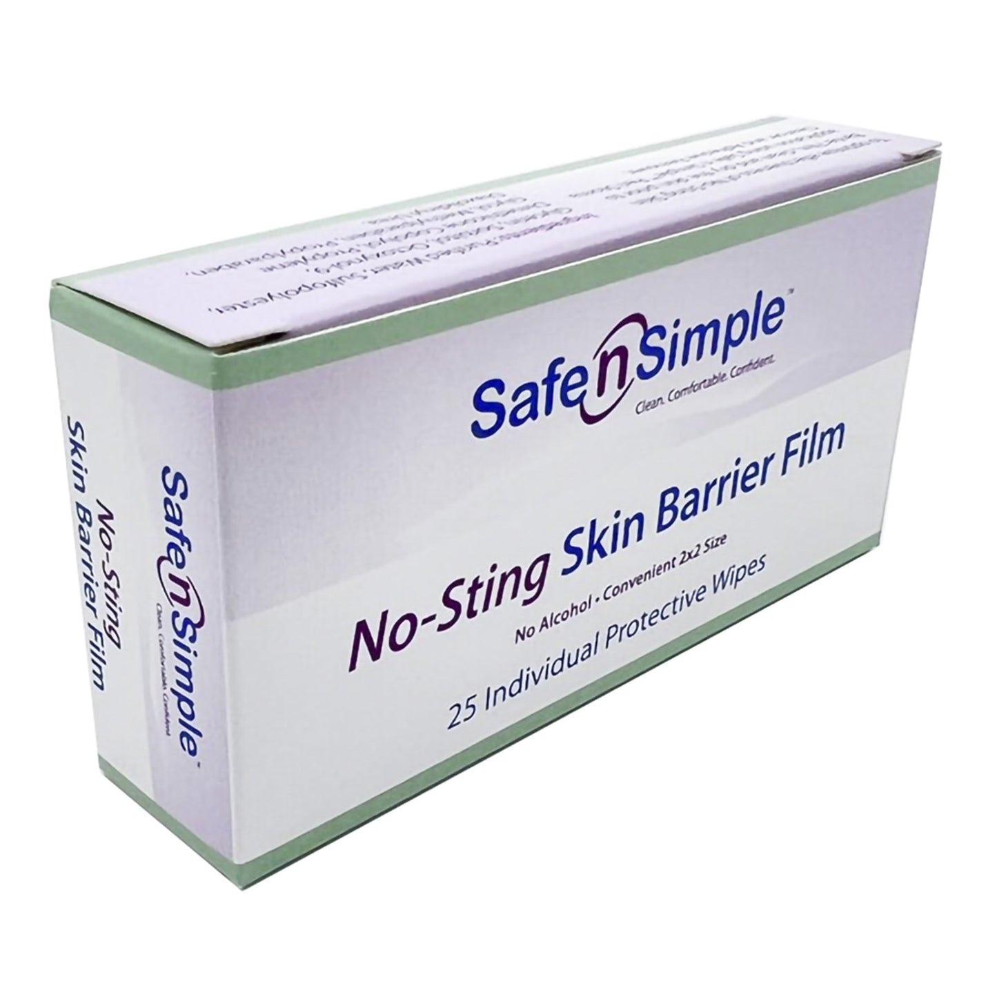 Safe N Simple™ No-Sting Skin Barrier Wipe 60% / 20% Strength Purified Water / Polyvinylpyrrolidone / Glycerin / Propylene Glycol Individual Packet Sterile (869585_EA)