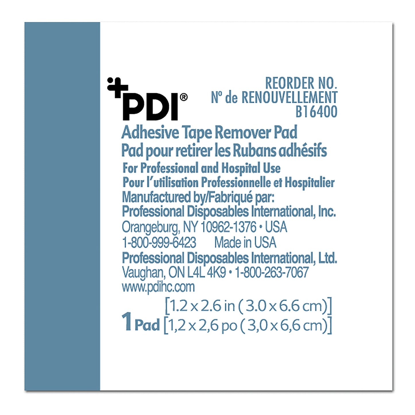 PDI® Adhesive Remover Pad 100 per Box (188675_EA)