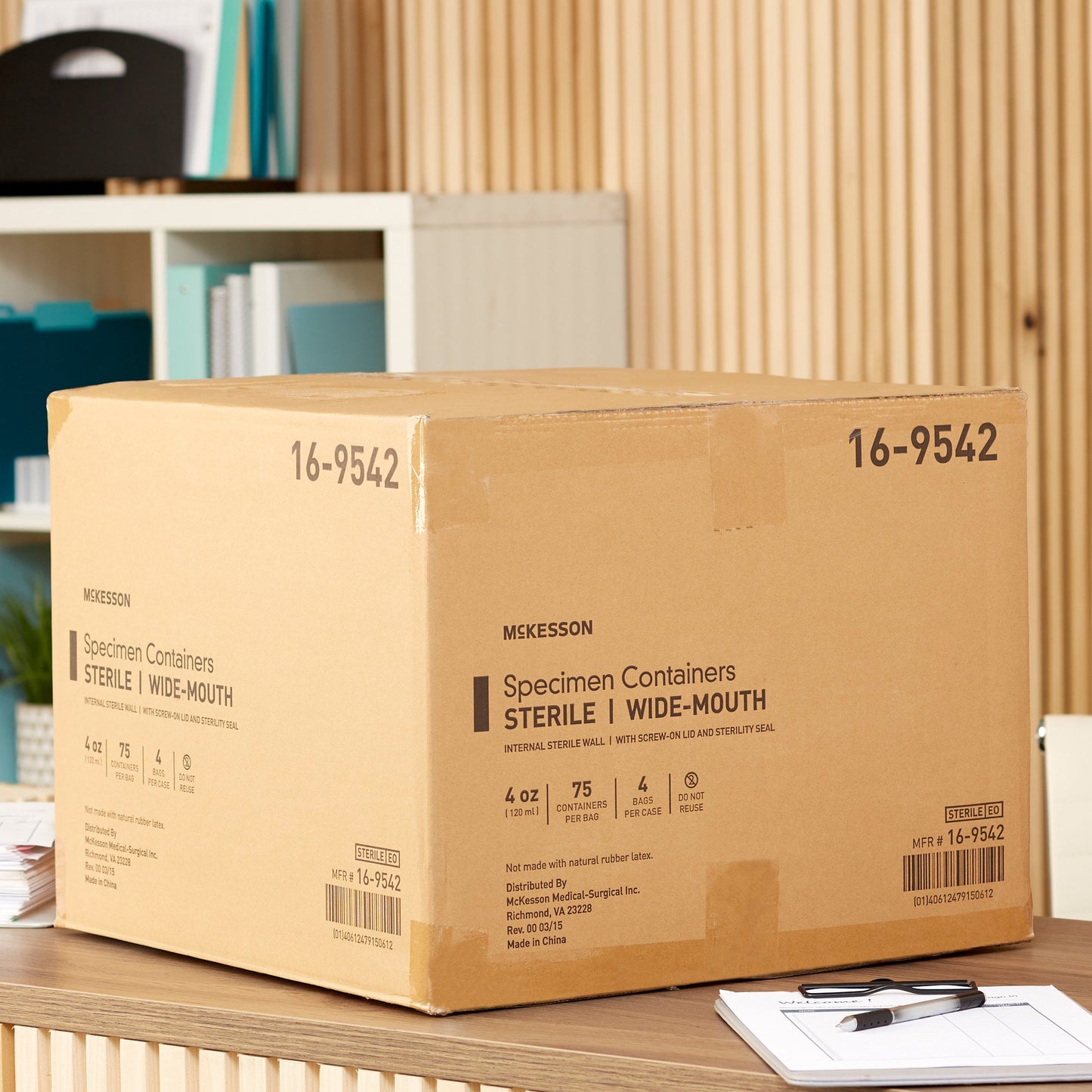 McKesson Specimen Container for Pneumatic Tube Systems 120 mL (4 oz.) Screw Cap Sterile (503927_EA)