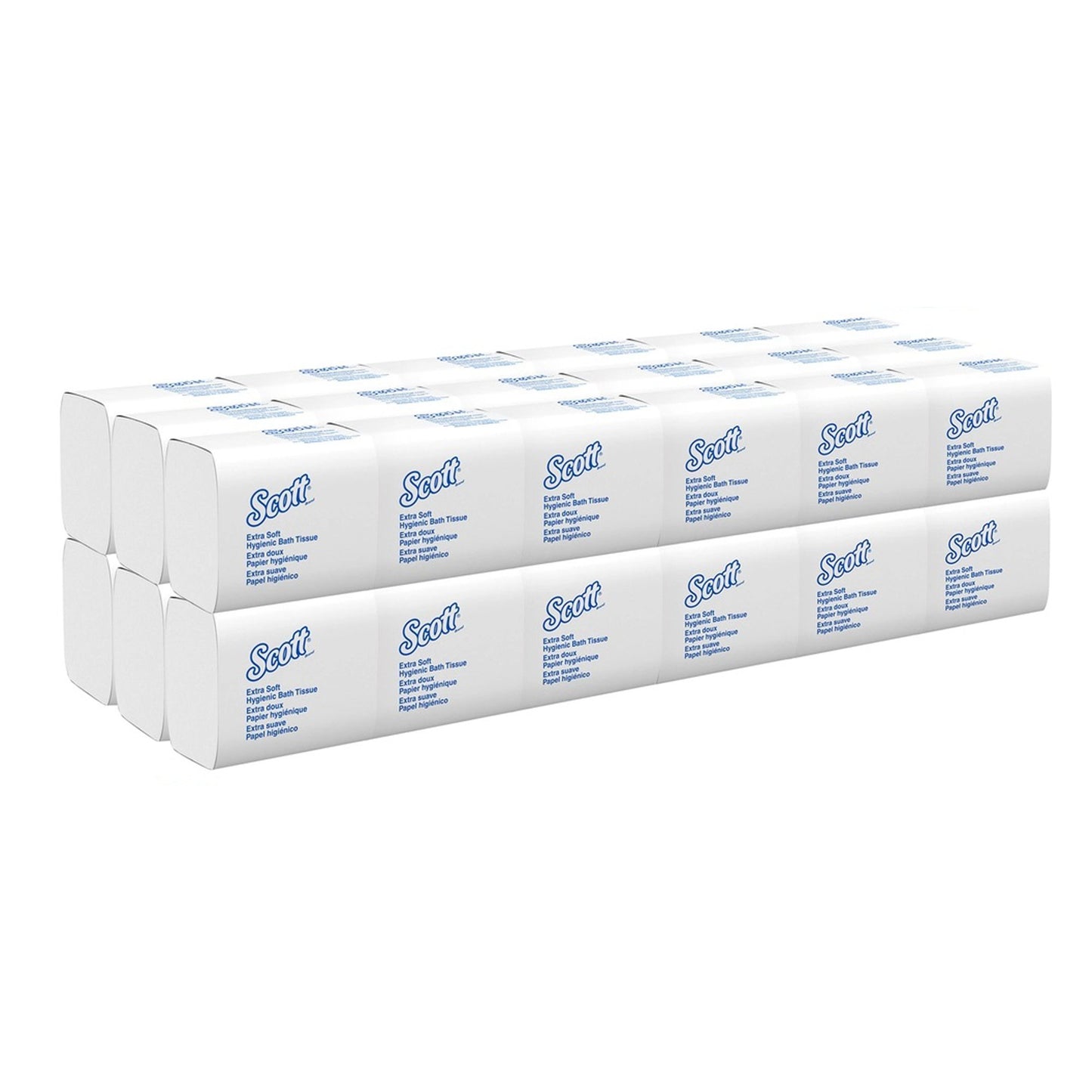 Scott® Control HBT Toilet Tissue White 2-Ply Standard Size Folded 250 Sheets 4-1/2 X 8-1/10 Inch (499135_CS)
