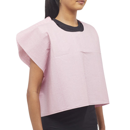 McKesson Exam Cape Mauve One Size Fits Most Front / Back Opening Without Closure Unisex Disposable (180609_CS)