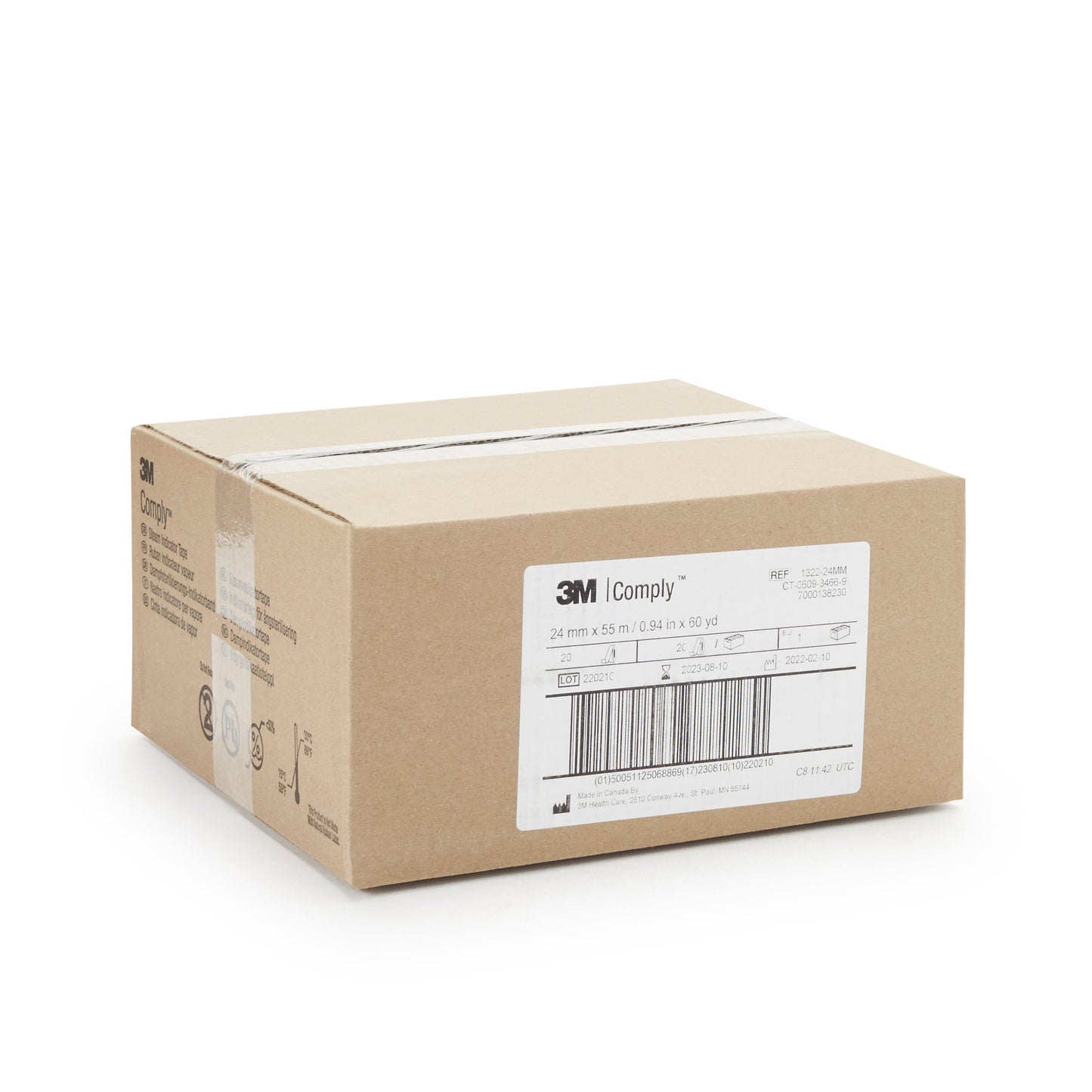 3M™ Comply™ Steam Indicator Tape 1 Inch X 60 Yard Steam (775747_RL)