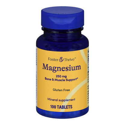 Foster & Thrive™ Dietary Supplement Magnesium 250 mg Strength Tablet 100 per Bottle (1238895_BT)