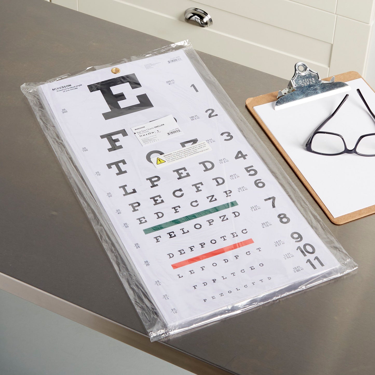 McKesson Eye Chart 20 Foot Distance Acuity Test (1038457_BG)