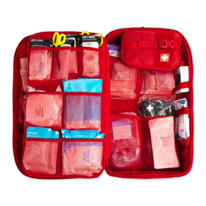 My Medic™ The MEDIC Pro First Aid Kit 10 Person Red Nylon Backpack (1207727_EA)