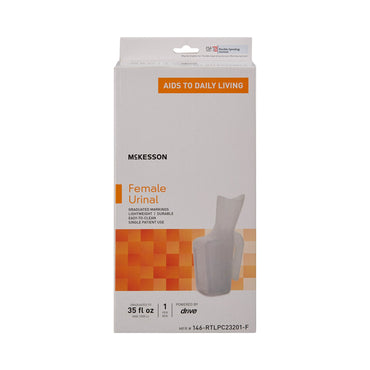 McKesson Female Urinal 32 oz. / 946 mL Without Closure Single Patient Use (1103384_EA)
