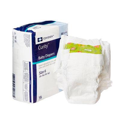 Cardinal Health™ Wings™ Unisex Baby Diaper Size 6 / 2X-Large Disposable Heavy Absorbency (724687_BG)